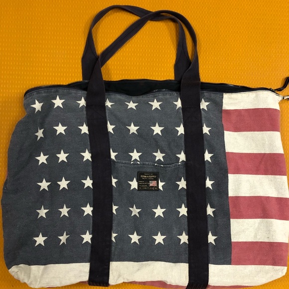 ralph lauren denim tote bag